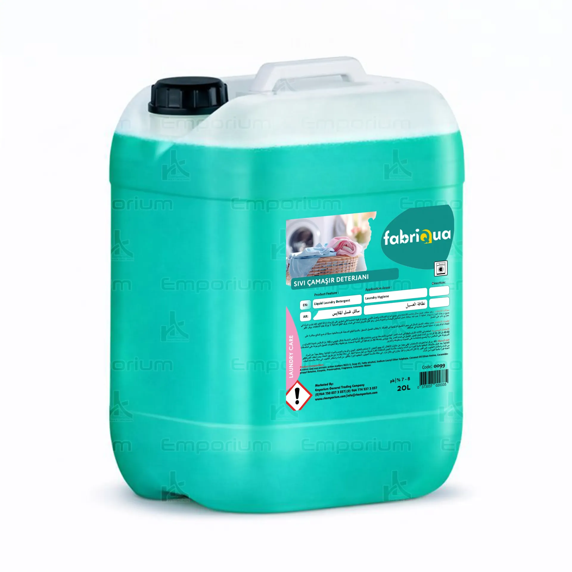 [chem-laundry-140] 20 KG Sıvı Çamaşır Deterjanı