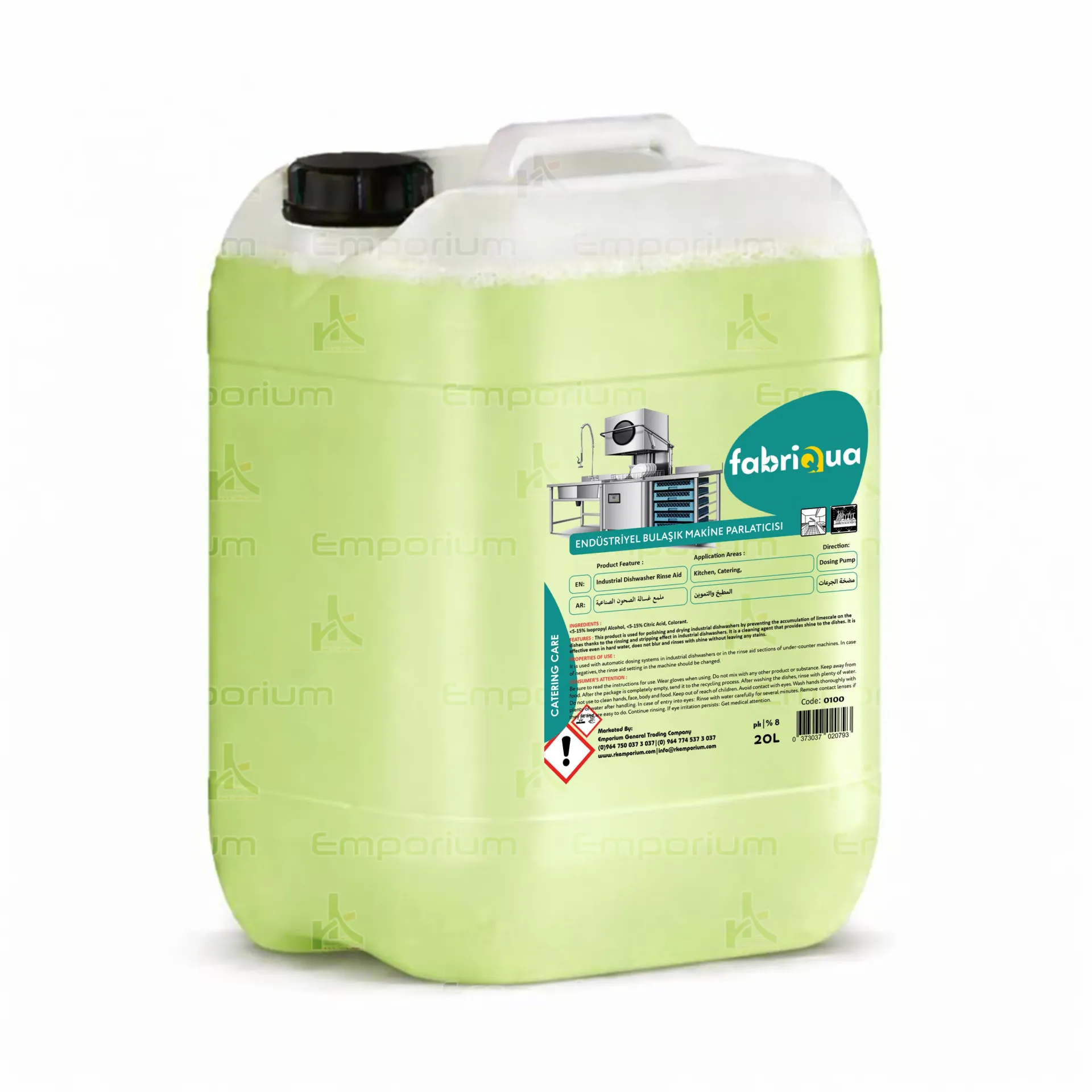 [chem-kitch-162] 20 KG Bulaşık Makine Parlatıcısı