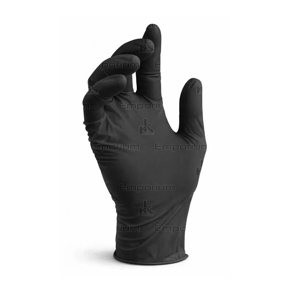 [kit-glove-198] Siyah Nitril Eldiven