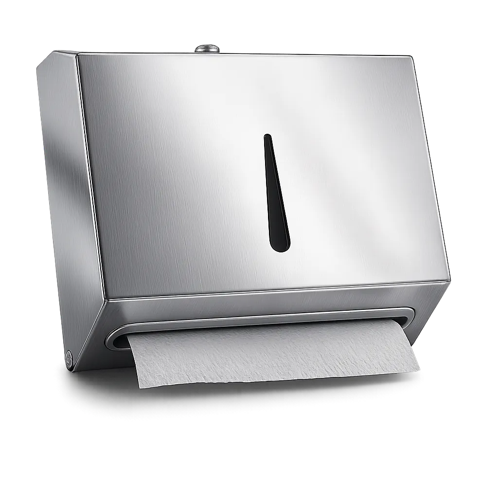 [disp-towel-159] Chrome Z-Fold Paper Towel Dispenser