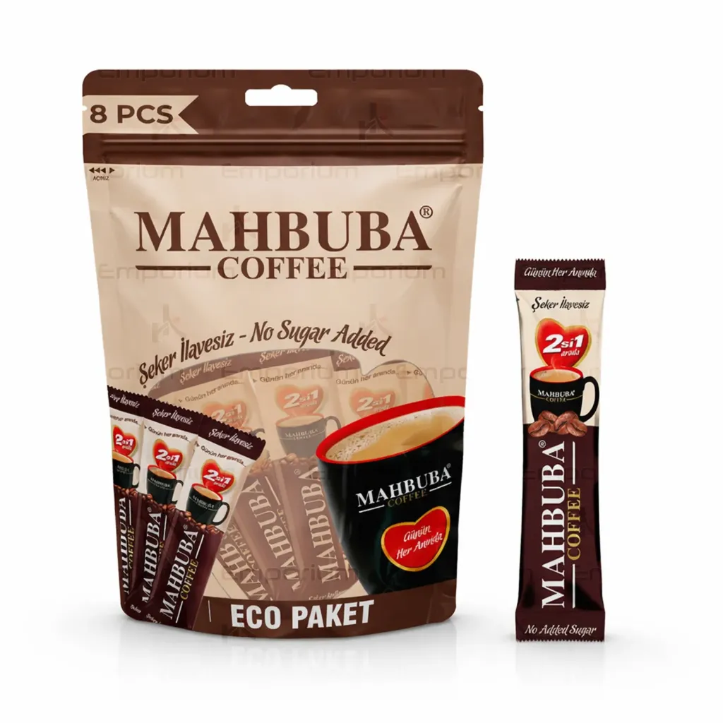 Mahbuba 2'si 1 Arada Şekersiz Hazır Kahve